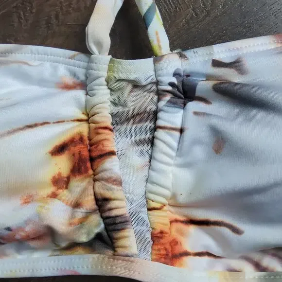 Beach Joy Women's Medium Bikini Top & Bottom Swimsuit Resort Wear Tropical Print - Picture 9 of 10